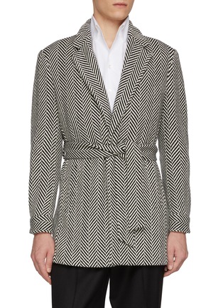 首图 - 点击放大 - MAGNUS & NOVUS - Monochrome Belted Wool Coat