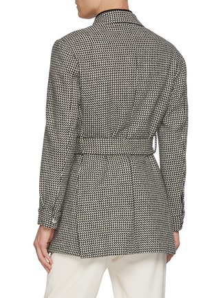 背面 - 点击放大 - MAGNUS & NOVUS - Monochrome Herringbone Wool Coat