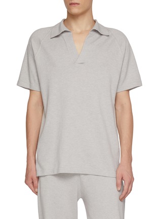 首图 - 点击放大 - MAGNUS & NOVUS - Short Sleeve Cotton Cashmere Polo Shirt