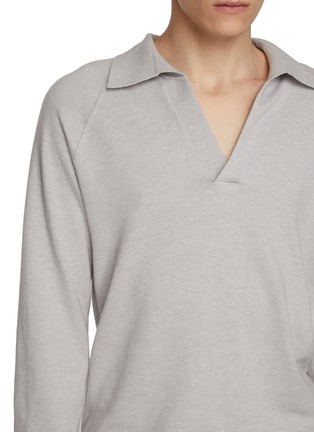  - MAGNUS & NOVUS - Long Sleeve Cotton Cashmere Polo Shirt