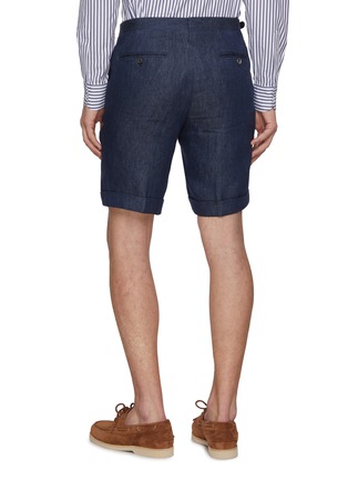 背面 - 点击放大 - MAGNUS & NOVUS - Flat Front Linen Shorts