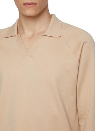  - MAGNUS & NOVUS - Long Sleeve Cotton Cashmere Rugby Knit Polo Shirt