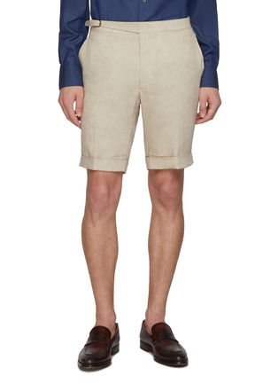 首图 - 点击放大 - MAGNUS & NOVUS - Flat Front Linen Shorts