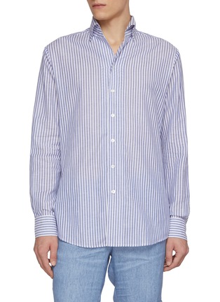 首图 - 点击放大 - MAGNUS & NOVUS - Striped Loro Piana Cotton Linen Shirt