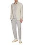 模特儿示范图 - 点击放大 - MAGNUS & NOVUS - Texture Weave Cotton Linen Blazer