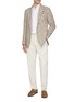 模特儿示范图 - 点击放大 - MAGNUS & NOVUS - Linen Effect Alumo Cotton Shirt