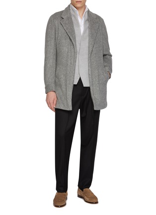 模特儿示范图 - 点击放大 - MAGNUS & NOVUS - Belted Double Faced Loro Piana Cashmere Coat