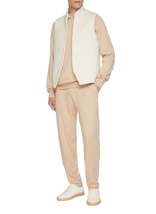 模特儿示范图 - 点击放大 - MAGNUS & NOVUS - Elasticated Waist Cotton Cashmere Knit Pants
