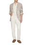模特儿示范图 - 点击放大 - MAGNUS & NOVUS - Mélange Textured Wool Linen Blend Jacket
