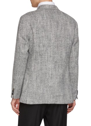 背面 - 点击放大 - MAGNUS & NOVUS - Mélange Textured Wool Linen Blend Blazer