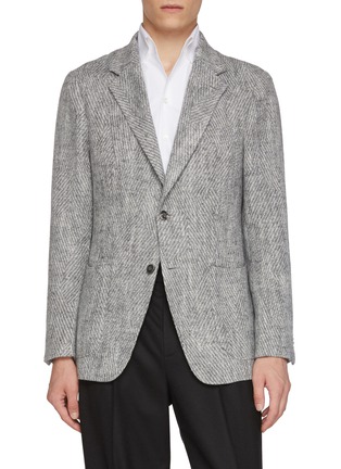 首图 - 点击放大 - MAGNUS & NOVUS - Mélange Textured Wool Linen Blend Blazer