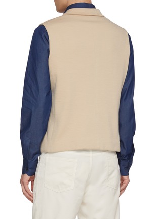 背面 - 点击放大 - MAGNUS & NOVUS - Stand Collar V-Neck Vest