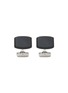 首图 - 点击放大 - THOMPSON - Woven Tonneau Onyx White Bronze Cufflinks