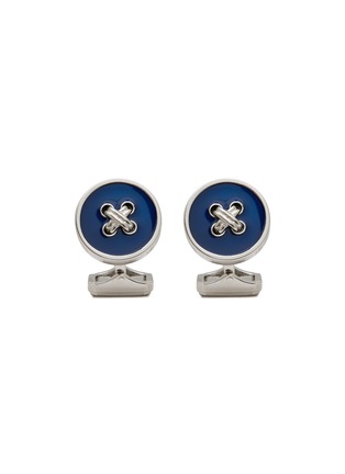首图 - 点击放大 - THOMPSON - Tambor Button Enamel Palladium Cufflinks