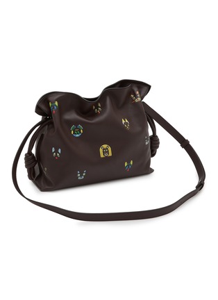 细节 - 点击放大 - LOEWE - Cats Medium Flamenco Leather Clutch