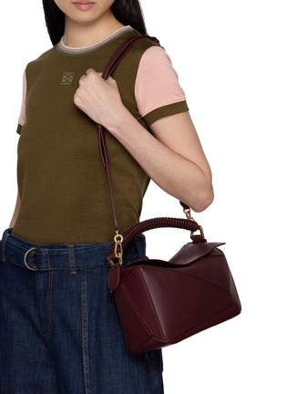 模特儿示范图 - 点击放大 - LOEWE - Small Puzzle Leather Bag