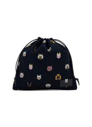 首图 - 点击放大 - LOEWE - Cats Small Drawstring Canvas Cotton Pouch