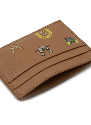 细节 - 点击放大 - LOEWE - X Louis Wain Cats Leather Plain Cardholder