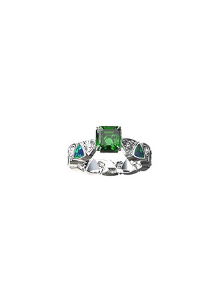 首图 - 点击放大 - MING SONG HAUTE JOAILLERIE - ABYSSAL WHISPERS 祖母绿钻石饰铂金戒指 — HK 13