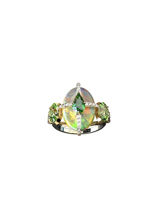首图 - 点击放大 - MING SONG HAUTE JOAILLERIE - ABYSSAL WHISPERS 欧泊钻石饰铂金戒指 — HK 13