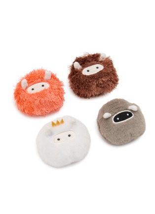 细节 - 点击放大 - BAZ & FRIENDS - MINI MONSTER CREW 毛绒胸针四件套