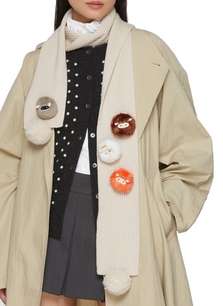 模特儿示范图 - 点击放大 - BAZ & FRIENDS - MINI MONSTER CREW 毛绒胸针四件套