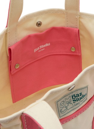 细节 - 点击放大 - BAZ & FRIENDS - 大号撞色帆布包