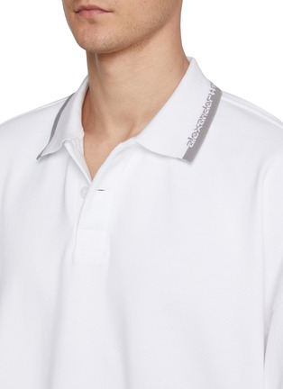  - ALEXANDERWANG - 条纹领纯棉 POLO 衫