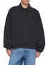 首图 - 点击放大 - ALEXANDERWANG - Oversized Long Sleeve Embroidered Logo Cotton Polo Top