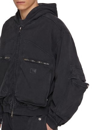  - ALEXANDERWANG - Cargo Zip Up Cotton Hoodie