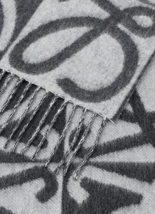 细节 - 点击放大 - LOEWE - 流苏饰混羊毛围巾