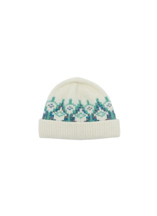 模特儿示范图 - 点击放大 - LOEWE - Fair Isle Sequin Intarsia Wool Blend Beanie