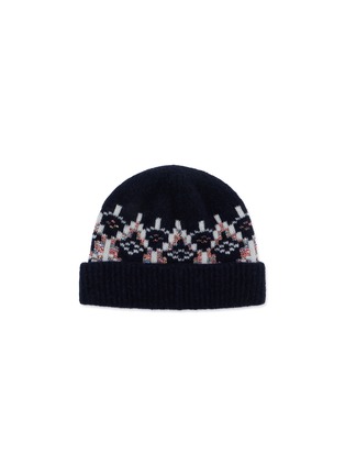 模特儿示范图 - 点击放大 - LOEWE - Fair Isle Sequin Intarsia Wool Blend Beanie