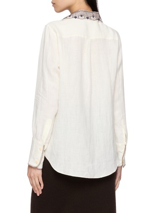 背面 - 点击放大 - JUPE BY JACKIE - Majestic Hand Embroidered Linen Shirt