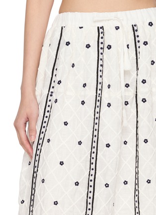  - JUPE BY JACKIE - Brawler Hand Embroidered Linen Maxi Skirt