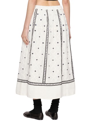 背面 - 点击放大 - JUPE BY JACKIE - Brawler Hand Embroidered Linen Maxi Skirt