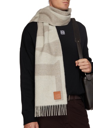 模特儿示范图 - 点击放大 - LOEWE - Loewe Cashmere Scarf
