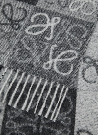 细节 - 点击放大 - LOEWE - Anagram Wool Cashmere Scarf