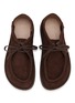 细节 - 点击放大 - LOEWE - Faro Lace Up Suede Moccasins