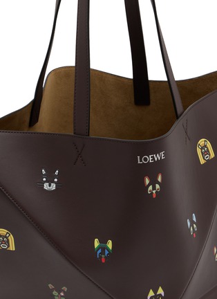 细节 - 点击放大 - LOEWE - Cats XL Puzzle Fold Leather Tote Bag