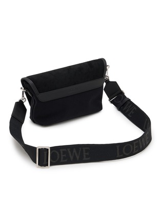 细节 - 点击放大 - LOEWE - Mini Flex Canvas Suede Messenger Bag