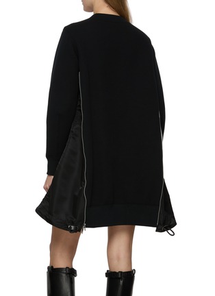 背面 - 点击放大 - SACAI - Contrast Side Insert Hybrid Mini Dress