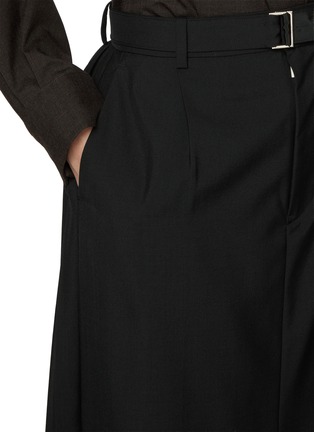  - SACAI - Front Slit Pleated Back Midi Skirt