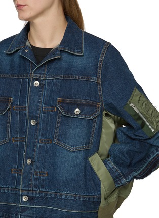  - SACAI - Hybrid Dark Wash Denim Jacket