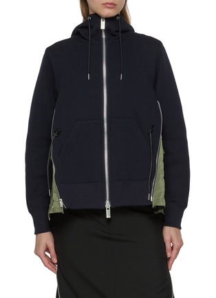 首图 - 点击放大 - SACAI - Sponge Sweat Side Insert Hooded Jacket