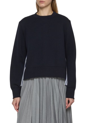 首图 - 点击放大 - SACAI - Sponge Sweat Pleated Back Top