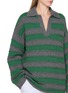  - THE ELDER STATESMAN - Dume Striped Cashmere Knit Rugby Sweater