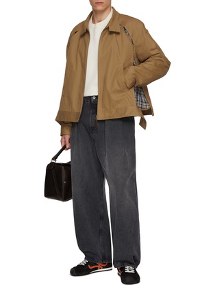 模特儿示范图 - 点击放大 - LOEWE - 格纹马甲可拆卸夹克