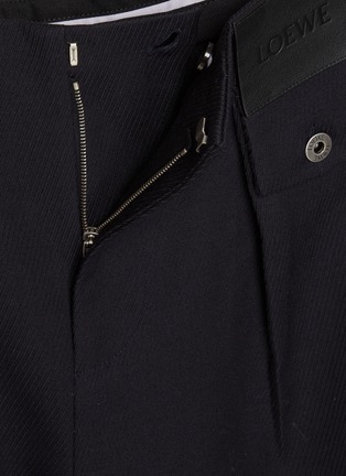  - LOEWE - 羊毛褶裥弯刀长裤