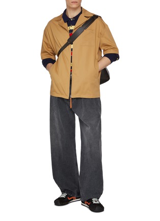 模特儿示范图 - 点击放大 - LOEWE - 刺绣饰拉链衬衫